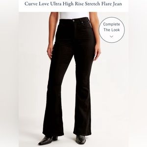 Abercrombie Curve Love Ultra High Rise Stretch Flare Jean size 2 Short